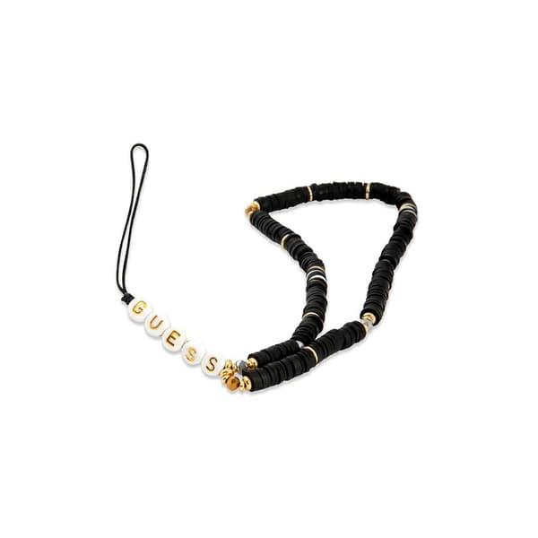 Guess vedhæng GUSTPEARK Telefonrem Heishi Perler sort