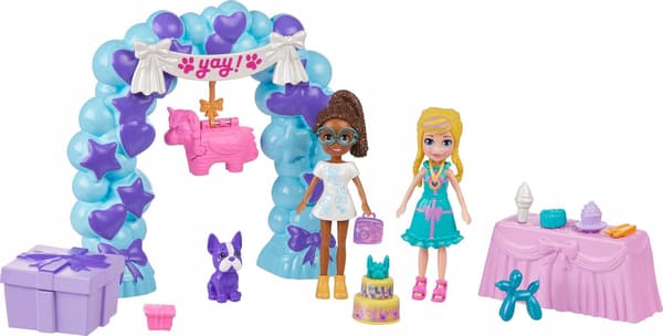 Polly Pocket Födelsedagsfest-set (JCC33)
