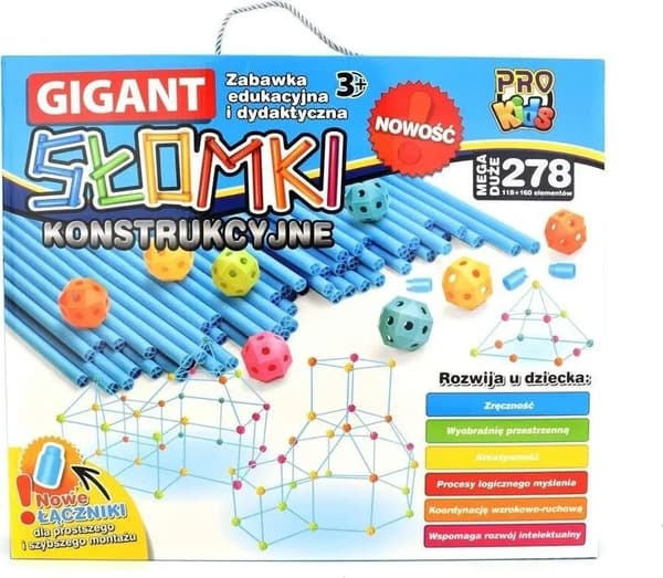 Byggesugerør Gigant 278 elementer