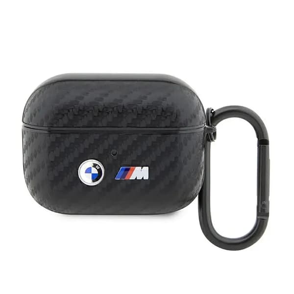 BMW BMAPWMPUCA2 AirPods Pro Cover sort/sort Carbon Dobbelt Metal Logo
