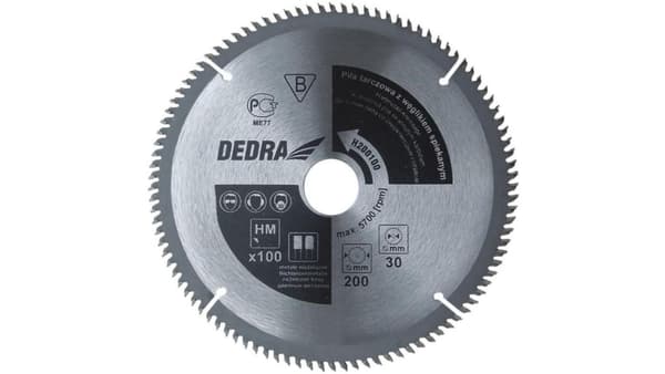 Dedra rundsav til aluminium 250x30mm 100z. - H250100
