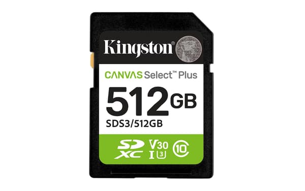 Kingston Flash-kort Canvas Select Plus - SDXC UHS-I - 512 GB