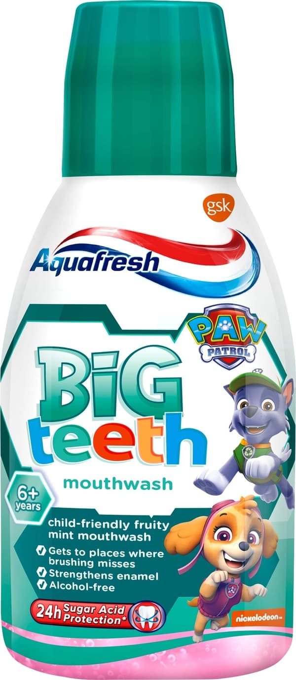 Aquafresh_Big Teeth suuvesi lapsille, minttu, 300 ml