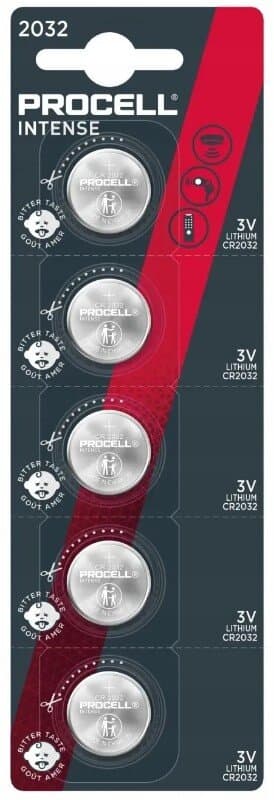 Duracell Duracell Batteri Procell - CR2032 Intense Lithium 5-pak