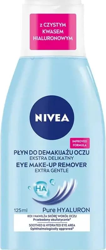 Nivea Nivea_Pure Hyaluron Øjenmakeupfjerner Øjendemakiasis Væske 125ml