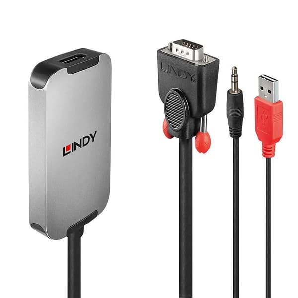 Lindy VGA til DisplayPort 1.2 Konverter