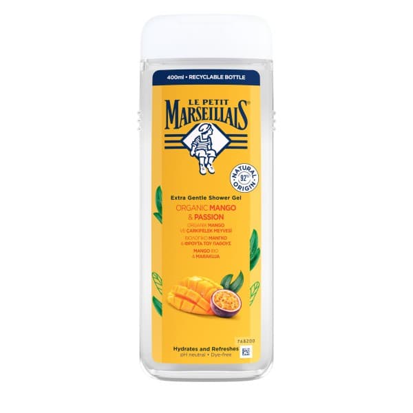JOHN LPM BIO gel til bad Mango & Passionsfrugt 400ml