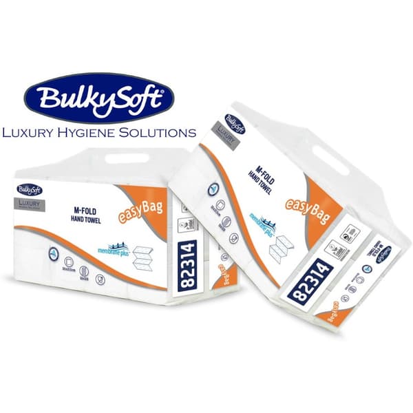Vikhanddukar BulkySoft Luxury M-Fold 3w cellulosa vit (21x120)
