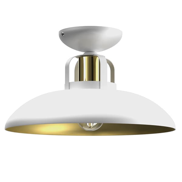 Loftlampe FELIX HVID/GULD 1xE27
