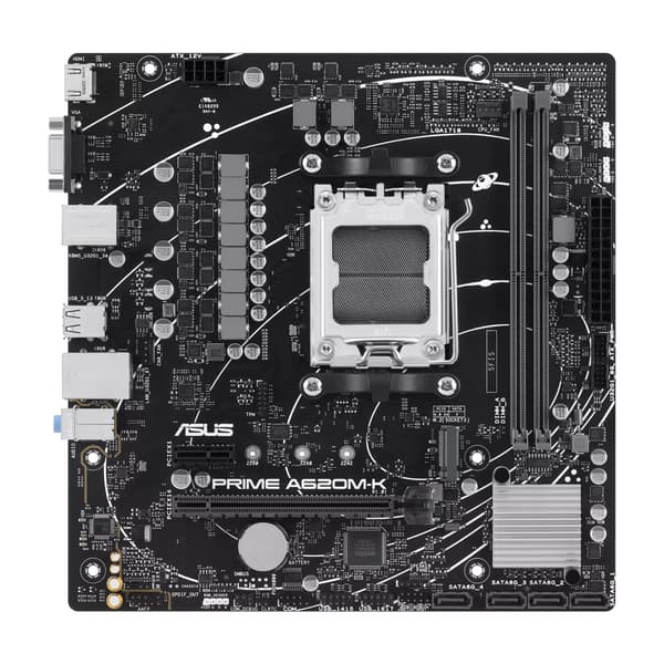 ASUS Moderkort PRIME A620M-K - micro ATX - Socket AM5 - AMD A620