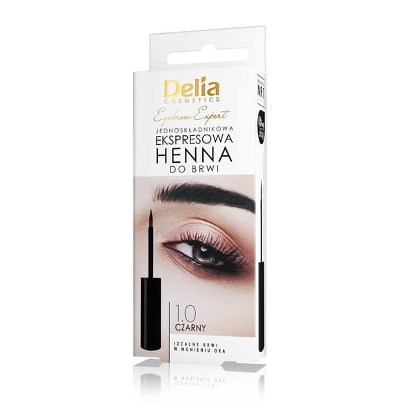 DELIA EYEBROW EXPERT Henna expres 1.0 Sort