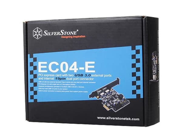 SilverStone EC04-E - USB-adapter - PCI