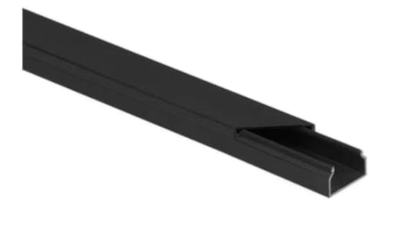Elektrisk installationsstrimmelsæt. SORT CLS 20x18 2m (PAKKE 10 stk.)