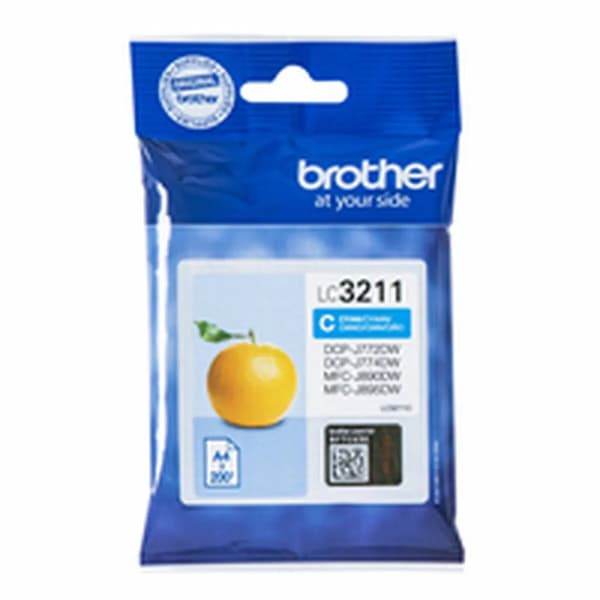 Brother blækpatron LC3211C - Cyan