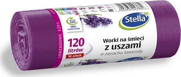 Stella Soppåsar med öron STELLA, lavendeldoft, 120 l, 10 st, lavendel