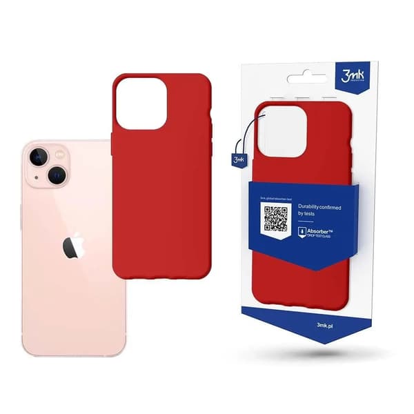 Cover til iPhone 14 fra 3mk Matt Case-serien - rød