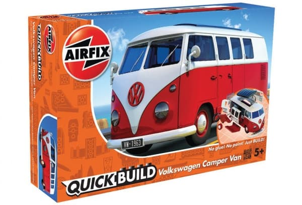 Plastmodel QUICKBUILD VW Camper Van rød