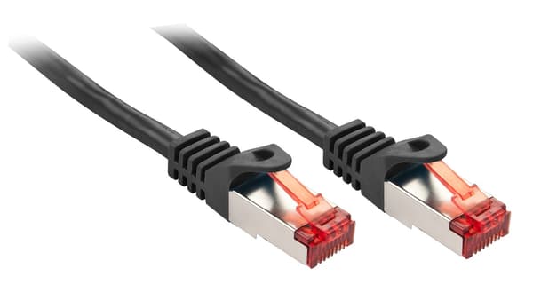 Lindy RJ-45/RJ-45 kat.6 Sort 1m (47372)