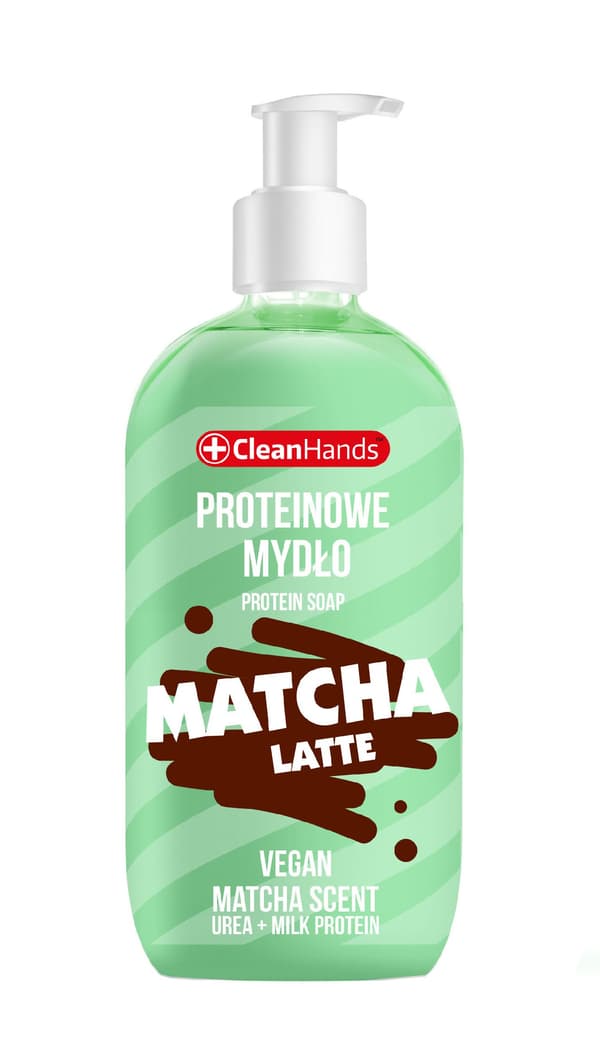 CLEAN HANDS Proteinsæbe Matcha Latte 500 ml