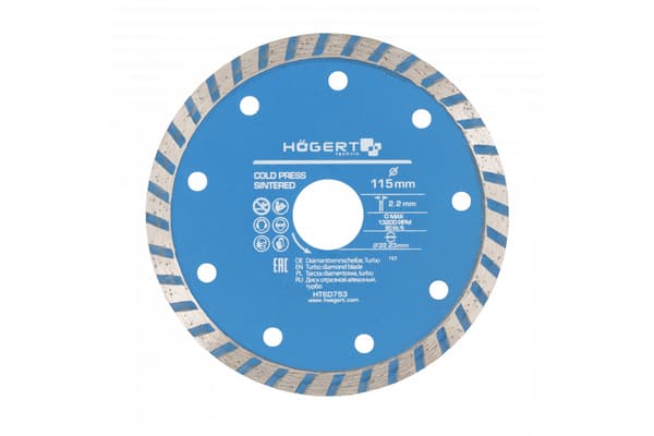 HOGERT DIAMANTKLINGE 115X22.2/TURBO