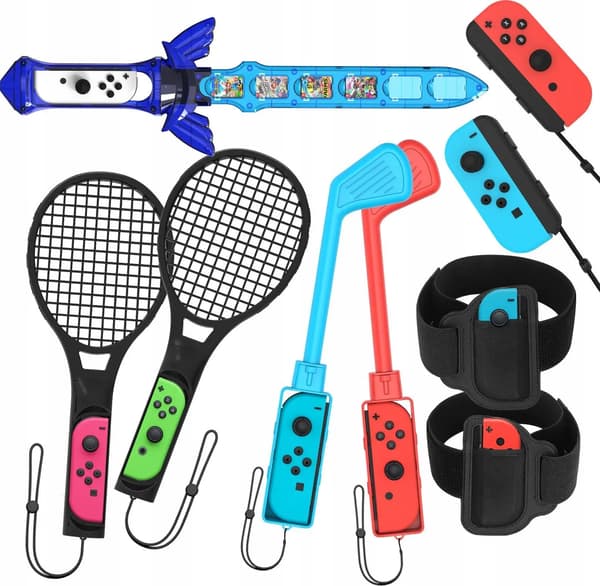 JYS Kit Tillbehör 9in1 för Joy-Con Nintendo Switch/Nintendo Switch Oled NS236