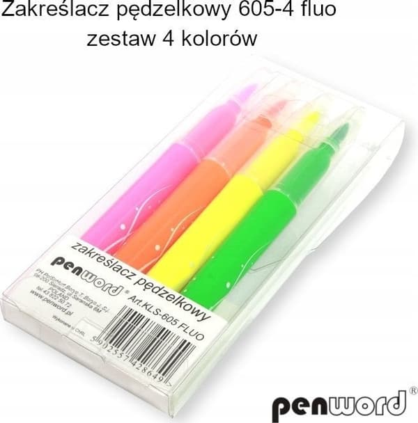 Polsirhurt Highlighter 605-4 Fluo 4 farver