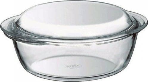 Gryta med lock Pyrex Essentials Transparent Glas 2,1 L