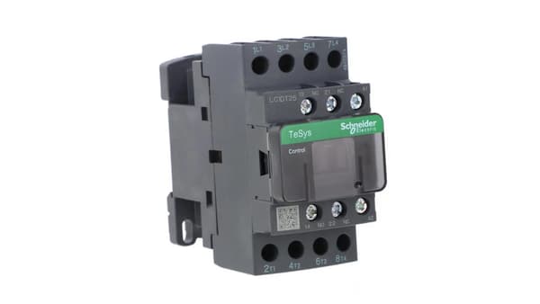 TeSys Deca Effektkontaktor 25A AC-1 4P 24V AC 1S 1B LC1DT25B7