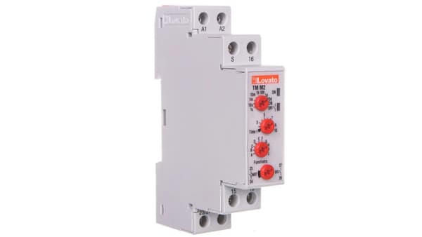Lovato Electric Timer Transmitter 1Z + 1P Programmerbar Multifunktion 0.1s - 10 Dagar 8A 12 - 240V (TM M2)