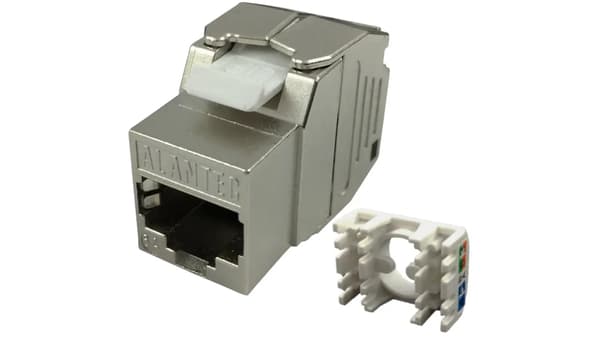 RJ45 STP Kat.6A Keystone-modul skärmad verktygslös Alantec Plus