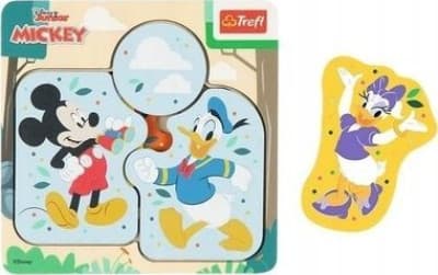 Træpuslespil Mickey Mouse & Venner 6el TREFL