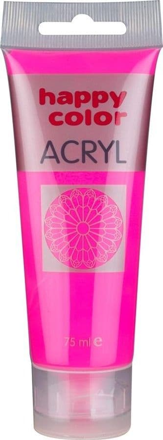 Akrylfärg 75ml rosa fluo HAPPY COLOR