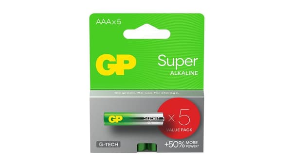 LR03 5BL GP Super Alkaline (G-TECH)