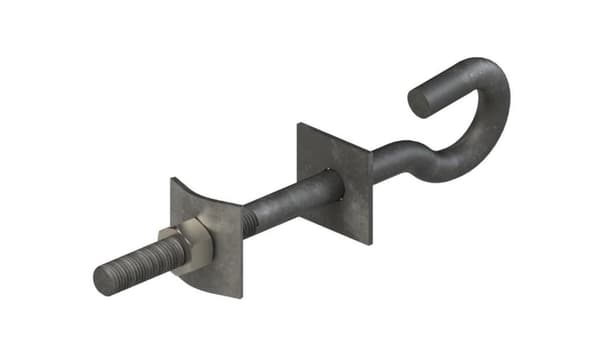Krogskrue M12 L160 varmgalvaniseret S301C