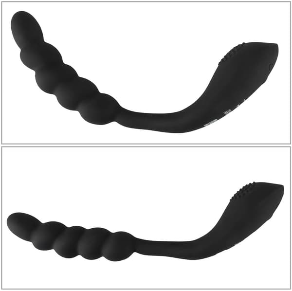Black Velvets Böjbar Dubbelstimulator Flexibel Silikon 26cm