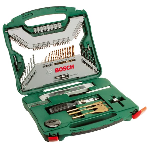 BOSCH X-LINE BOREBITTER + BITSÆT - KOMPLET 100 dele