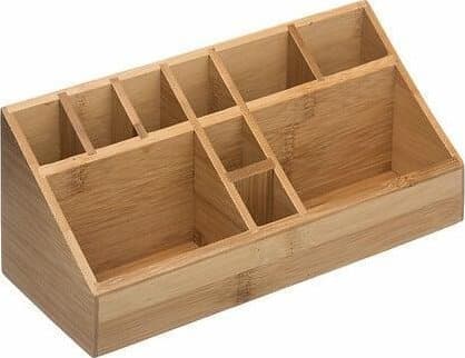 5five Bambus Organizer til redskaber, kosmetik, multifunktionel, 100% bambus