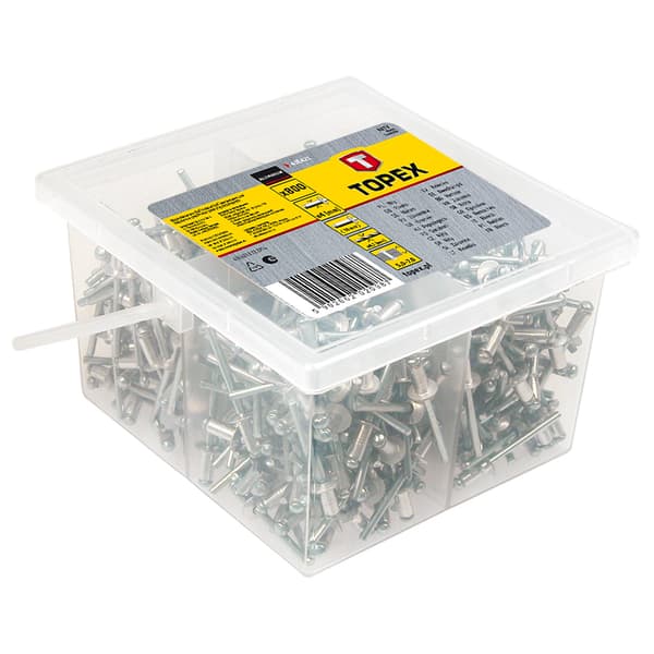 Topex Aluminiumsnitter 4x10mm 800stk 43E421