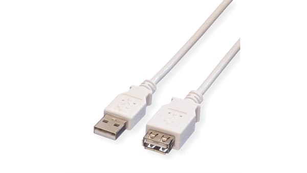 Value USB 2.0-kabel, A - A, M/F 3 M