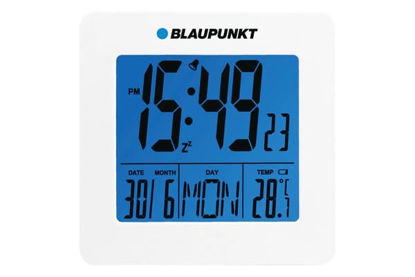 Klocka med alarm och temperatur Blaupunkt CL02WH vit