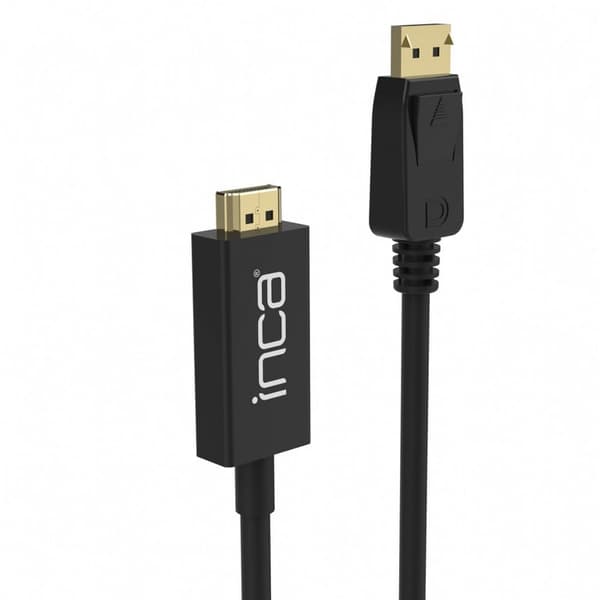 Kabel Inca INCA DisplayPort til HDMI, Kabel.1.8 m,10.2 Gbit/s (maks.)