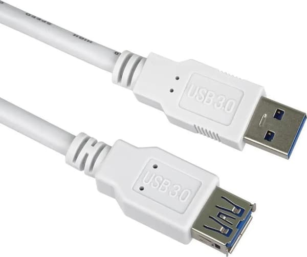 Kabel USB PremiumCord USB-A - USB-A 5 m Hvid (ku3paa5w)