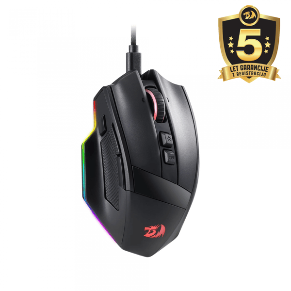 MUS - REDRAGON RIND M813-RGB TRÅDBUNDEN