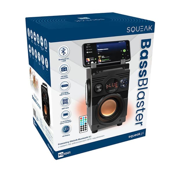 Bluetooth-kaiutin SQUEAK BassBlaster SQ1001
