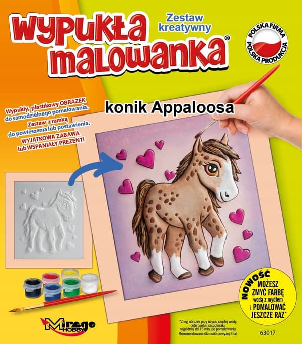 Konvex Målning Häst Appaloosa