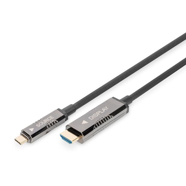 DIGITUS Kabeladapter AK-330150-200-S - USB-C / AOC HDMI - 20 m