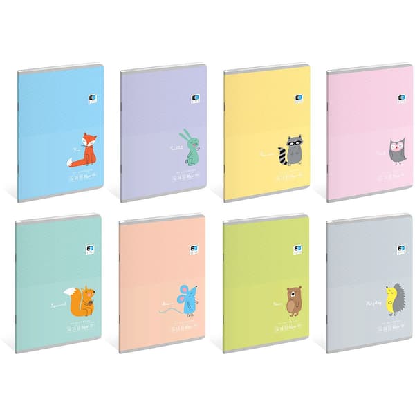 Notesbog Interprint B&B Kids Pastel A5/16k linje