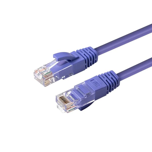 MicroConnect CAT6A UTP 0.25m Lilla LSZH
