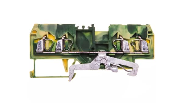 4-leder skinneforbinder 2,5mm2 gul-grøn 280-837