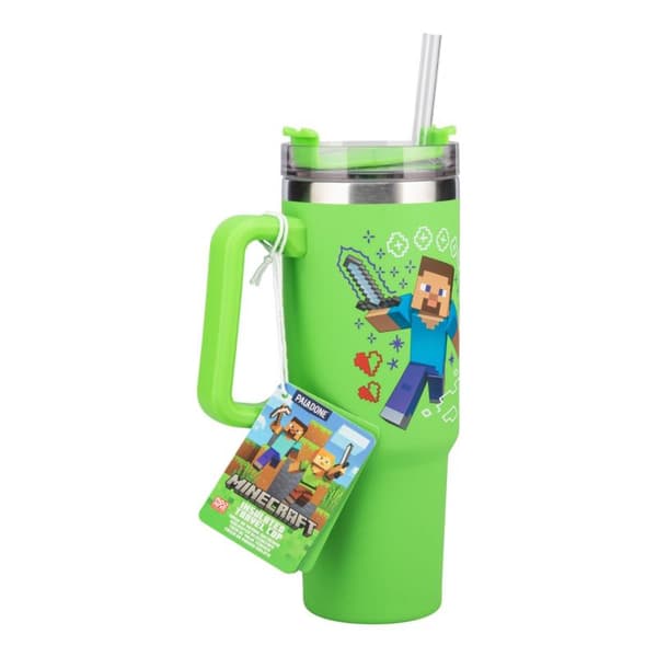 PALADONE Minecraft Grön Multiway XL Resemugg med Sugrör